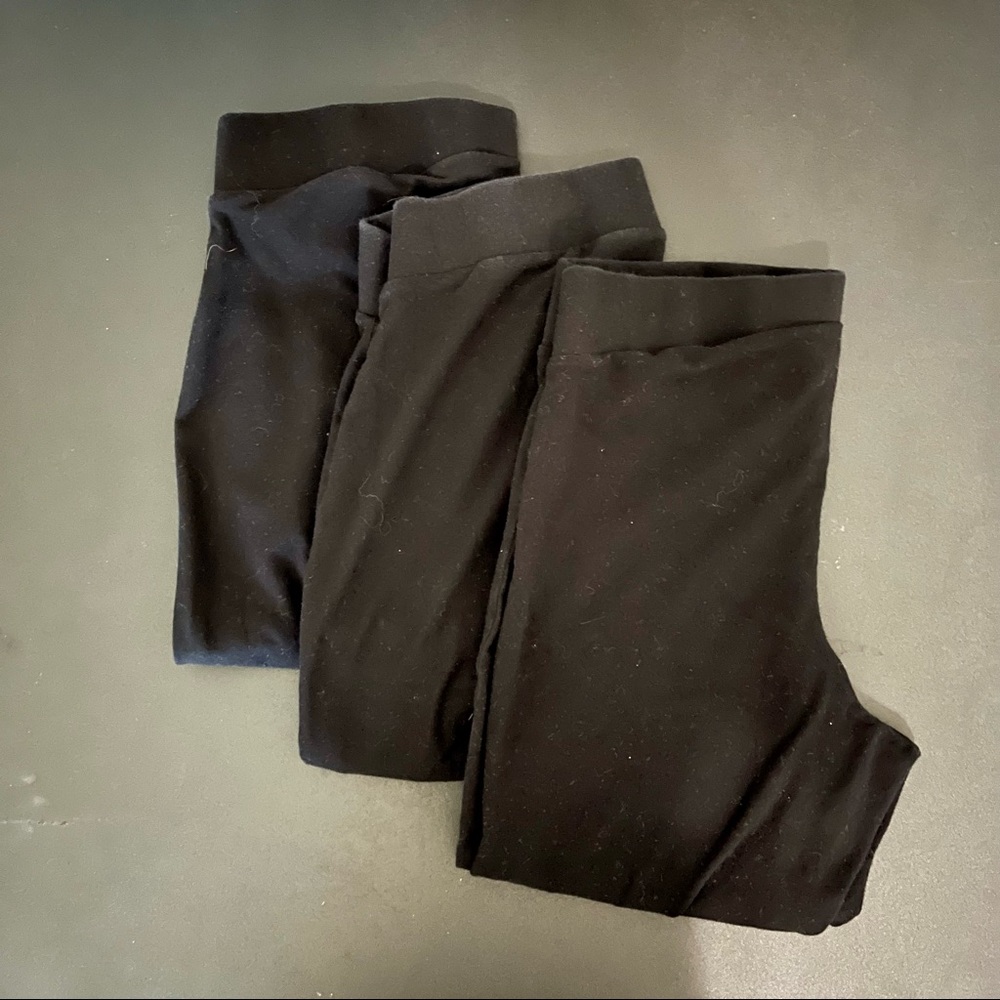 BUNDLE Torrid black cotton cropped leggings 1XL